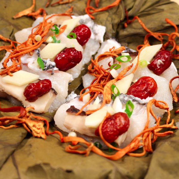 荷葉蟲草花香菇蒸魚柳(1套5款 $320)